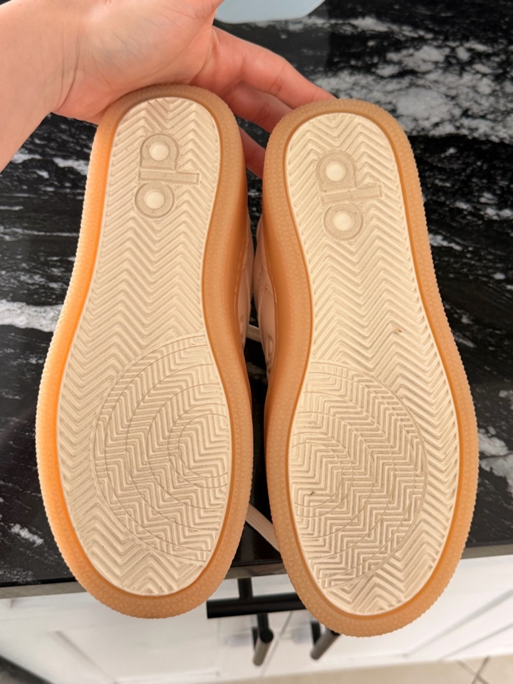 ALO Yoga Women's Sneakers in Cream with Gum Sole - Picture 6 of 6